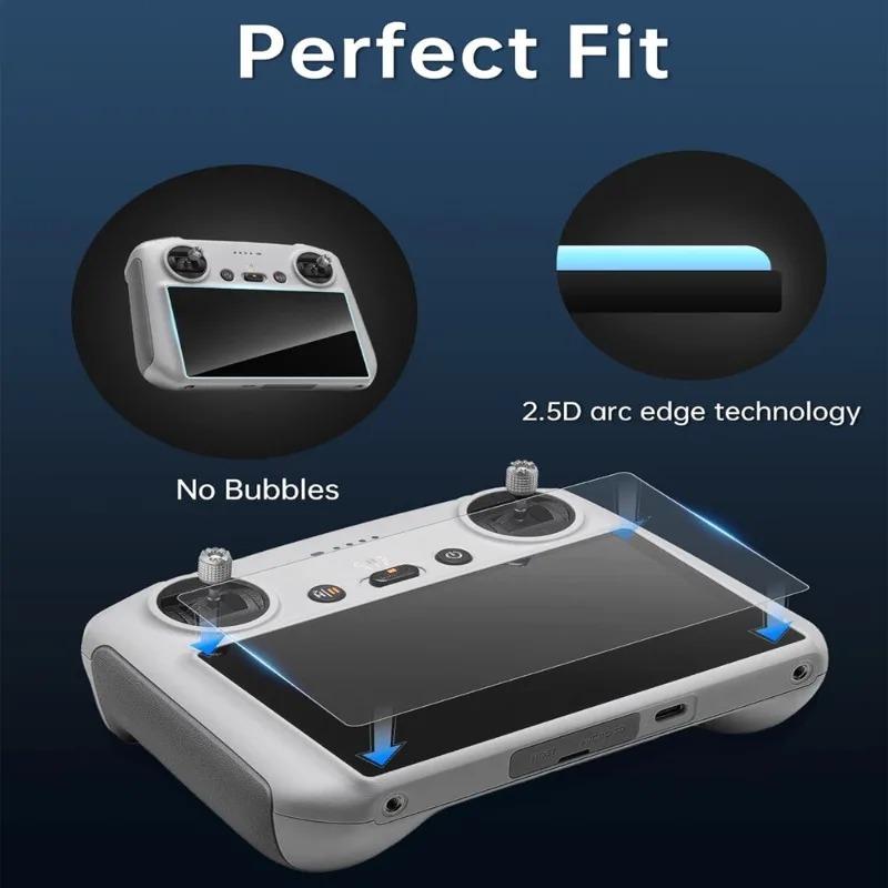 Tempered Glass for DJI RC Pro/RC 2 Remote Control Anti-scratch Screen Protector for DJI Mini 4 Pro Mavic 3 RC2 RC Pro Controller