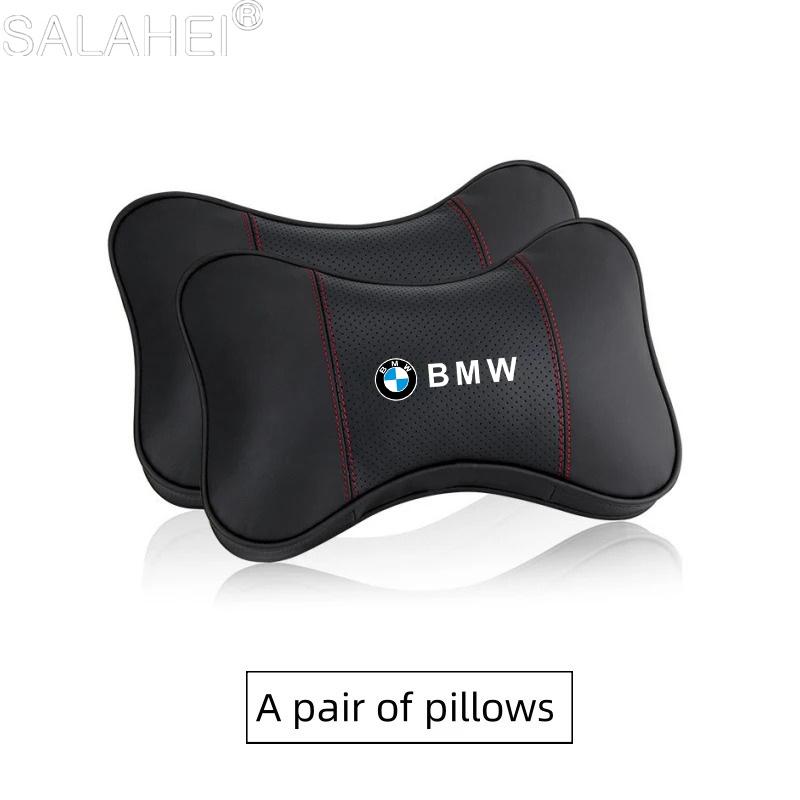 Car Seat Neck Pillow Headrest Rest Cushion Seat Belt Shoulder Pad For BMW E39 E46 E90 F10 F30 F34 G20 G21 G38 X1 X3 X5 Sticker