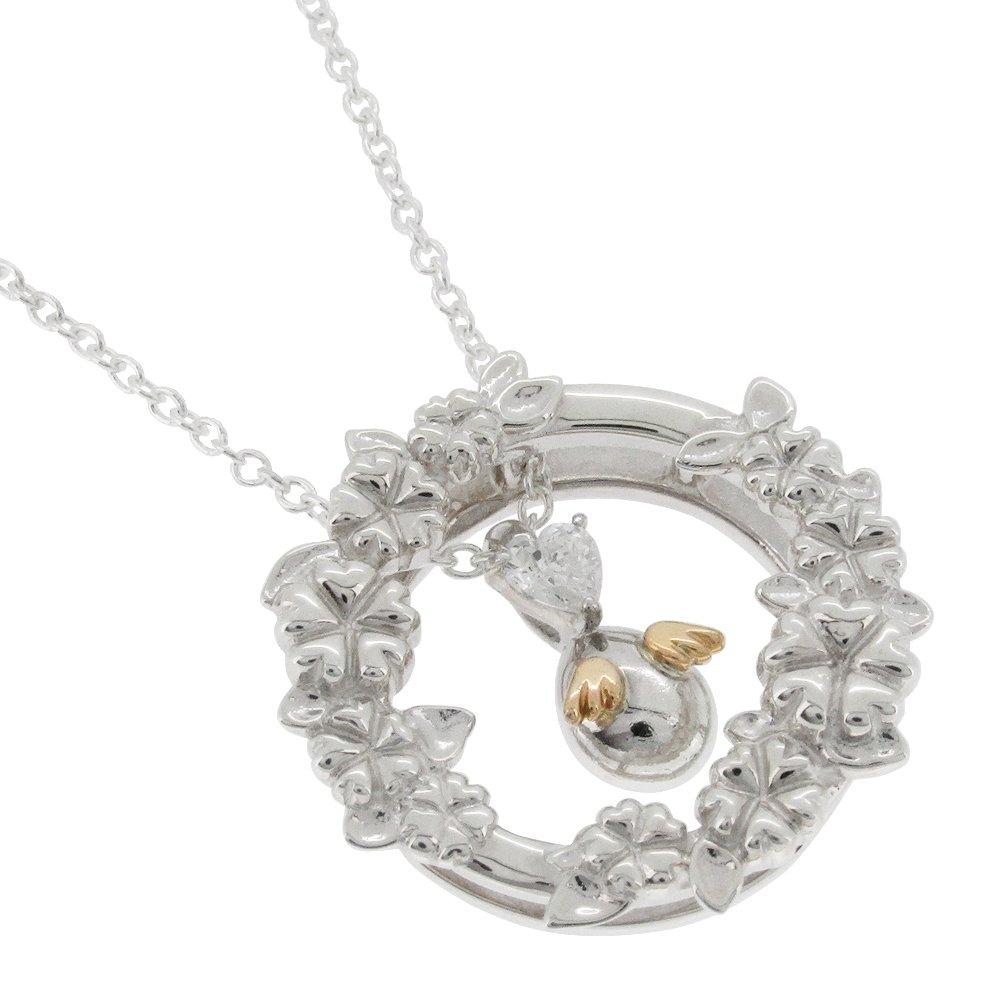 

Tenshi no Tamago Dream Flower and Egg Charm Silver 925 Necklace Necklace for Women Simple Pendant [Angel s Egg]