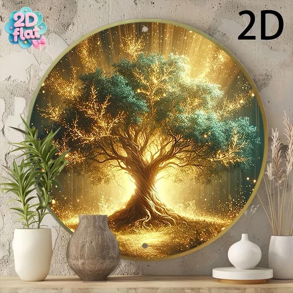 Vintage Aluminum Wall Art Rustproof Metal Sign for Living Room Bedroom Gift
