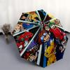 1pc Digimon Adventure Automatic Opening Umbrella with 3-Fold Design, Iron Frame, Suitable for Fans, Travel, Daily Use, Gift Idea.H084