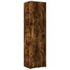 Narrow Tall Cabinet Smoked Oak 50x42.5x225 Cm Particleboard