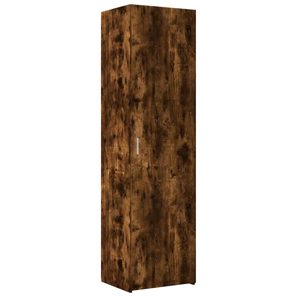 Narrow Tall Cabinet Smoked Oak 50x42.5x225 Cm Particleboard