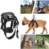 Dog Camera Harness Mount for Gopro Hero 12 11 10 9 DJI OSMO Insta360 Accessories, for Small Medium Large Dogs for Chest and Back