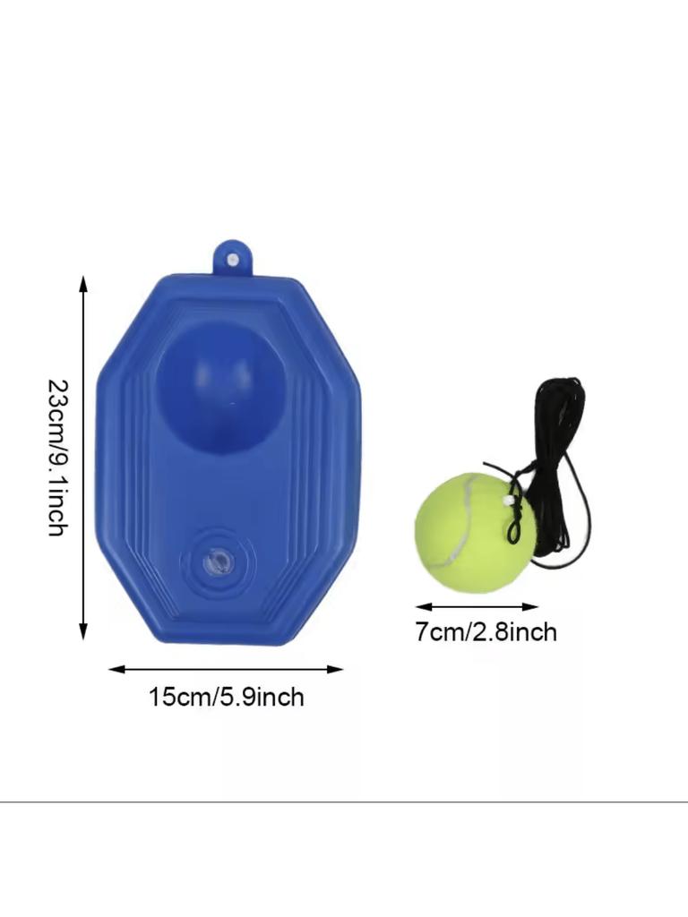 1 Set Tennis Trainer With Tennis Bounce Ball And Practice Ropes, Suitable For Indoor Outdoor Tennis Training
