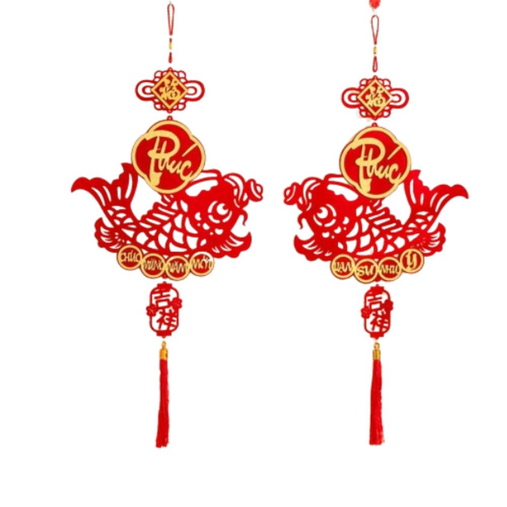 Traditional Vietnam Lucky Ornament Chinese Style Fu Character Pendants  Wedding Birthday