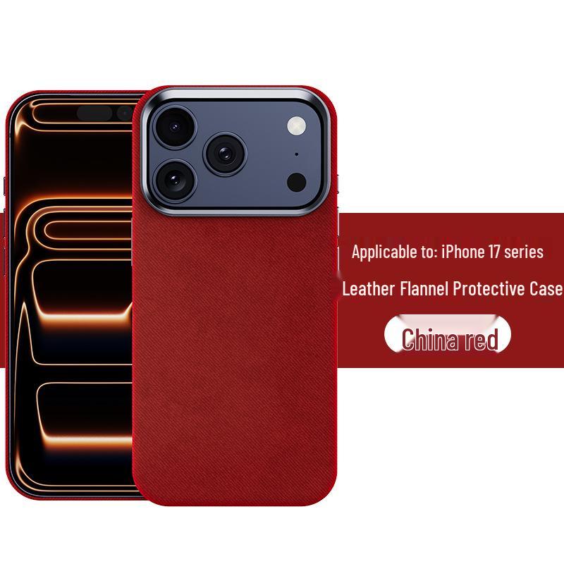 Leather Flannel Fashionable Case for iPhone 17 Series