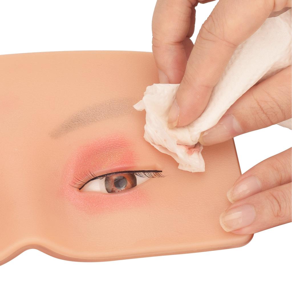 3D Make-up Übungsgesicht Professionelles Silikon-Gesicht Augen-Make-up Übungsbrett für Anfänger und Make-up-Künstler