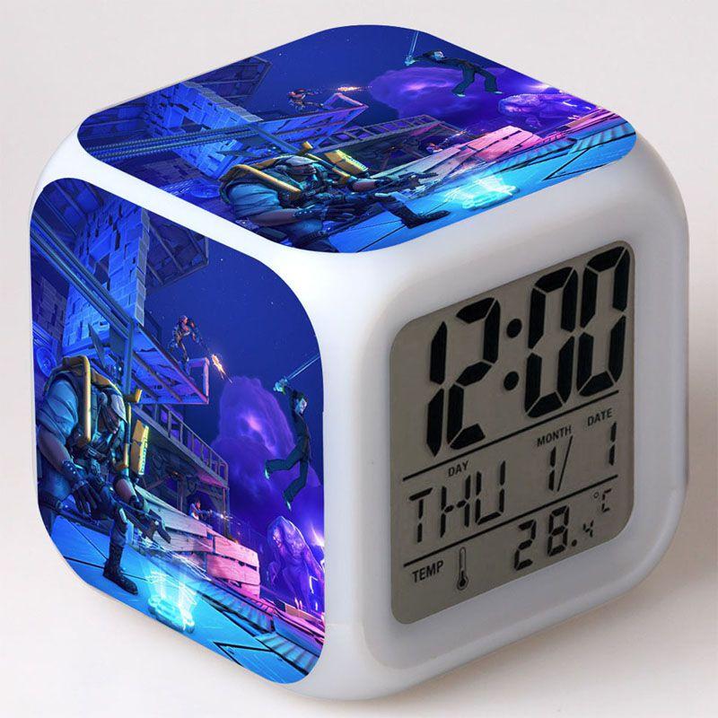 Colorful Multi-function Digital Alarm Clock With Led Display And Thermometer