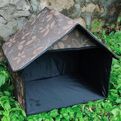 Outdoor Stray Cat Feeding and Shelter Station - Windproof, Sun-Protected, Rainproof House for Cats & Dogs