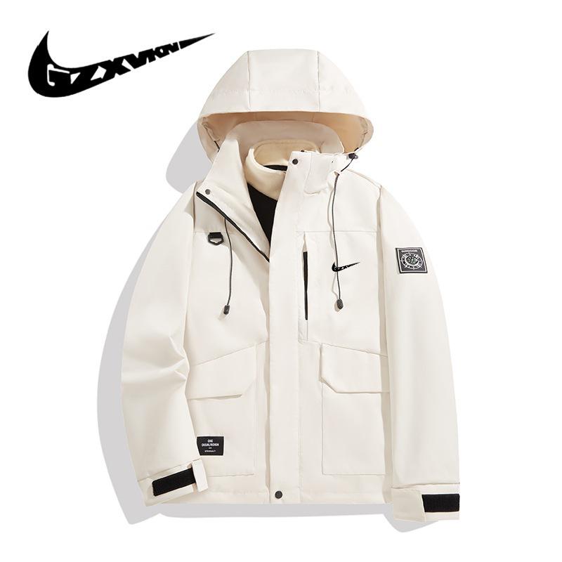 2024 Men s and Women s Waterproof Windproof Outdoor Mountaineering Three-in-One Jacket Extra Small (XS)
