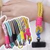 Hand-woven Thick Wrist Strap Lanyard Hanging Rope Anti-lost Anti-fall Short Style Wrist for IPhone Samsung Xiaomi Phone Chain