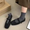 Fashion Women's Flat Mary Janes Shoes Square Toe Ballet Flats for Female New Fashion Buckle Strap Ladies Shoes Spring Autumn Mocasines