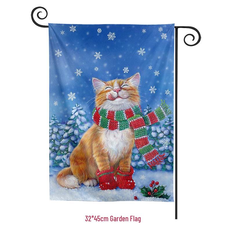 Christmas Garden Flag Banner: New Festive Hanging Design