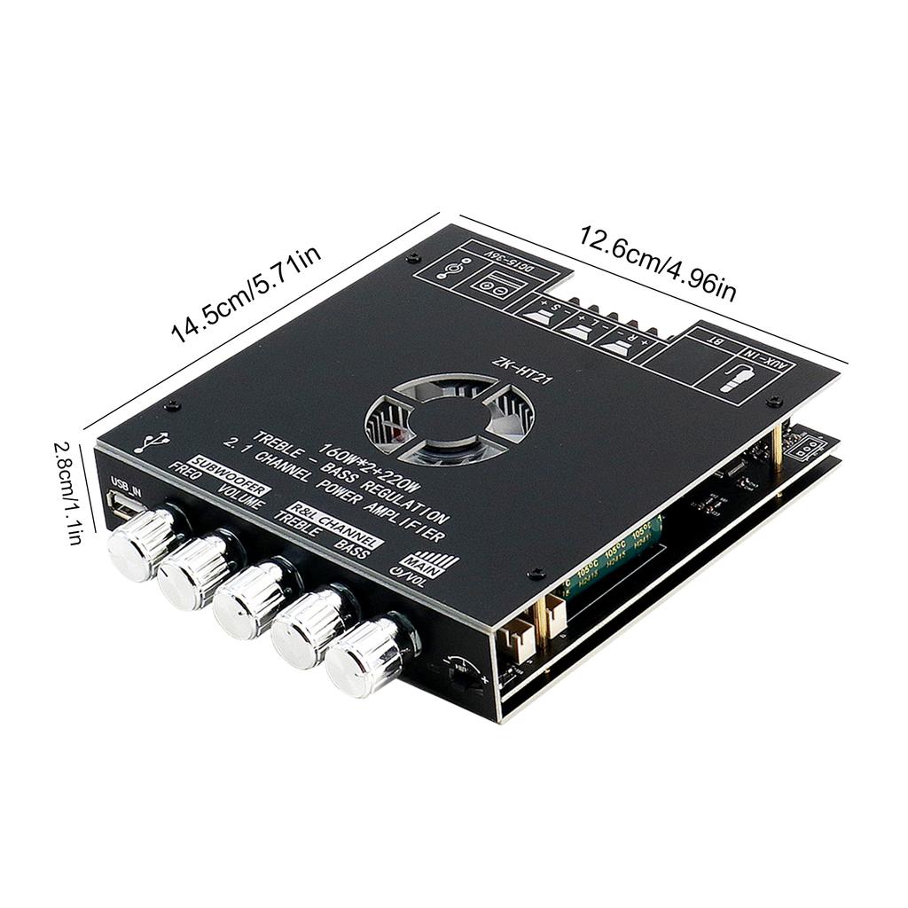 Digital Audio Stereo Power Amplifier Module BT 5.0 TDA7498E Subwoofer Channel Amplifier Board Subwoofer Power Stereo Audio AMP