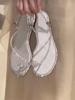 Ladies Sparkling One Word Summer with French Fairy Cool Slippers for Outer Wear, Fine Strap, New Flat Sandals, Water Diamond Set, Toe