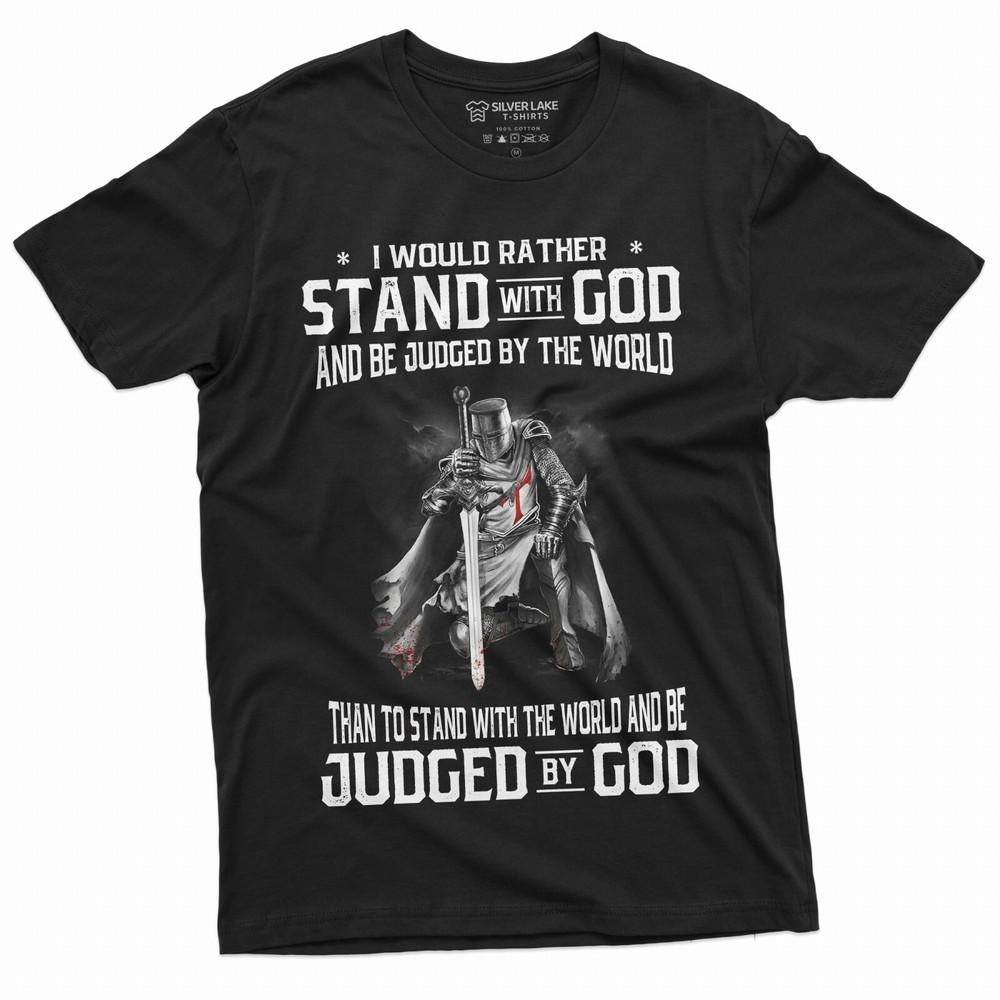 Men s God Jesus T-shirt Stand by God Tee Shirt Jesus Christian Inspirational Tee Unisex T-Shirt XXL