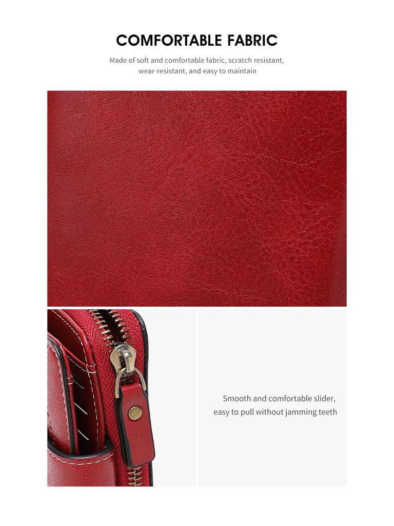 2025 Fashion Women's Cutout Short Wallet with Large Capacity Zipper Coin Purse and Retro Card Holder