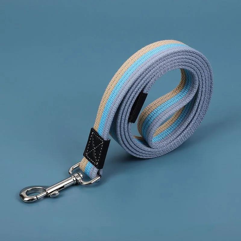 Pet Canvas Leash Extended and Thickened Leash Small Medium Dog Leash for Outdoor Walking Dog Harness and Leashes