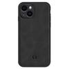 ANNYOJO For iPhone 15 Case Bump Proof PU Leather+PC+TPU Phone Cover