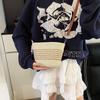 Sommer super angesagt Mini kleine Tasche Damen Neu Vielseitig Umhängetasche Stroh gewebt High-End Meeresstrand Handy Tasche