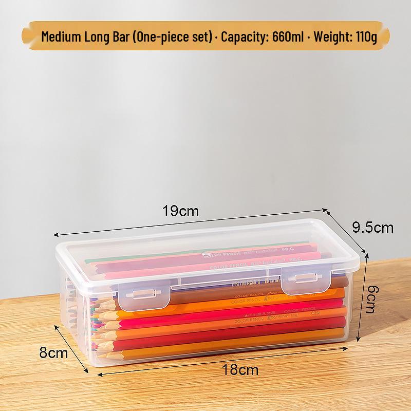 Transparent Flip-top Multi-functional Desk Organizer Box