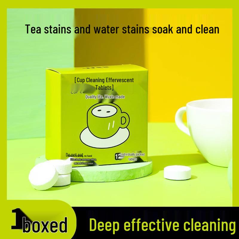 Effervescent Tea Stain Remover Tablets for Cups, Teacups, Tea Sets, and Kettles