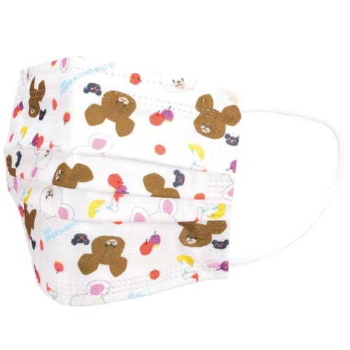 

Skater Non-woven Mask for Children, 3-Layered Bear School, 10 Pieces MSKP3-A