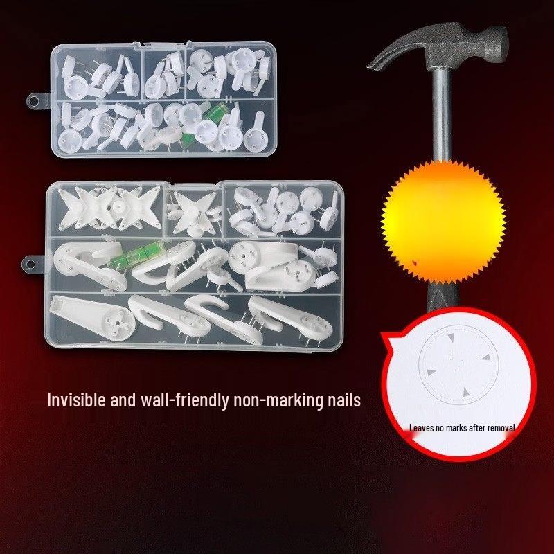 Medium 10-Pack Trace-Free Wall Hooks