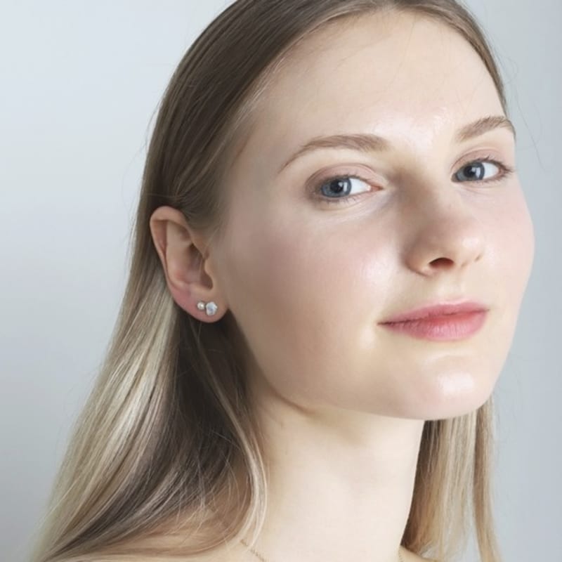 Ozel Silver925 Dew Drop Natural Water Pearl Earrings PS154E