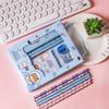 6 Stück Kinder Schreibwaren Geschenkset für Vorschule Kindergarten BPA-Freier Kunststoff Lernstift-Set in Niedlicher Cartoon-Box Praktische Schulmaterialien