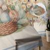 Easter Eggs Bunny Flowers Sheer Curtains For Living Room Kitchen Window Curtains Bedroom Tulle Voile Curtains
