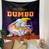 Dumbo Tapestry Wall Hanging, Walt Disney Classic Elephant Movie Art, Nostalgic Cartoon Wall Decor for Nursery Kids Bedroom