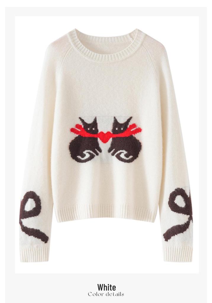 Lekasha Korean Style Cashmere Sweater for Girls: Spring/Autumn Casual Loose Knitwear for Small Dogs
