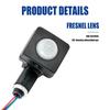 Mini PIR Sensor Switch Human Body Infrared Motion Detector Waterproof Outdoor Adjustable for LED Floodlights and Lights