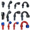 2Pcs 0 ° 45 ° 90 ° 180 ° AN4 6 8 10 12 Fuel Cooler Hose Connector Automotive Parts Connection Adapter Connector Automotive Parts