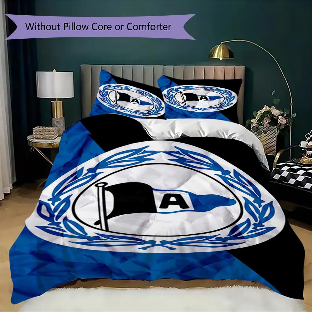Set Copripiumino Trapuntato con Motivo Arminia Bielefeld Copripiumino Federa Decorazione per la Casa Regalo di Compleanno (1 * copripiumino + 2 * federe senza imbottitura)09