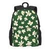 White Daisies Backpack Cute Flowers Print College Backpacks Girl Custom Breathable School Bags Leisure Rucksack