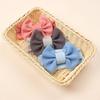 New children's threaded headgear, baby candy-colored nylon bow headscarf, summer baby headband