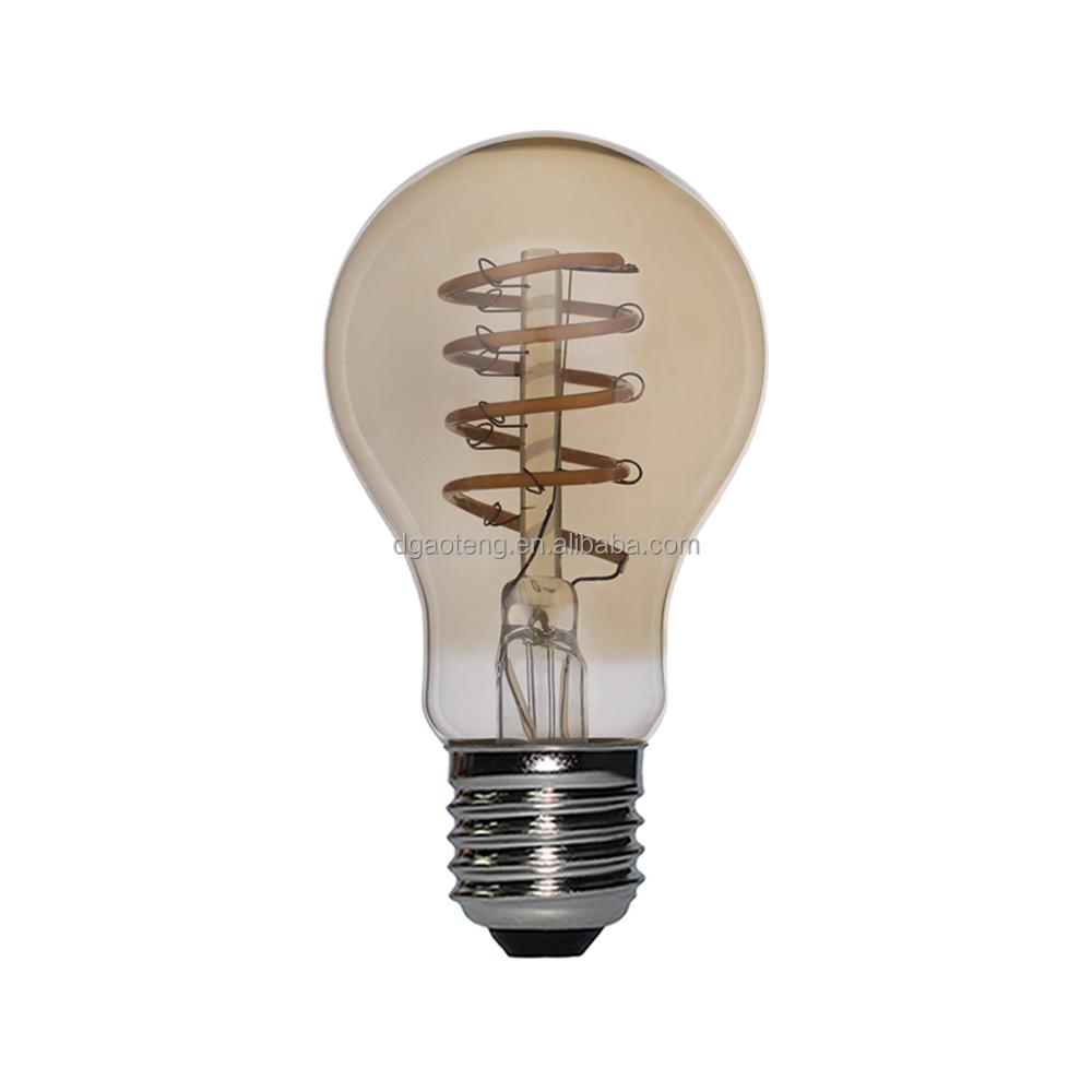Edison Vintage LED Filament Bulb A60 10W 12W A19 2700K Warm White Clear Glass E27 Base for Home Bedroom & Hotel