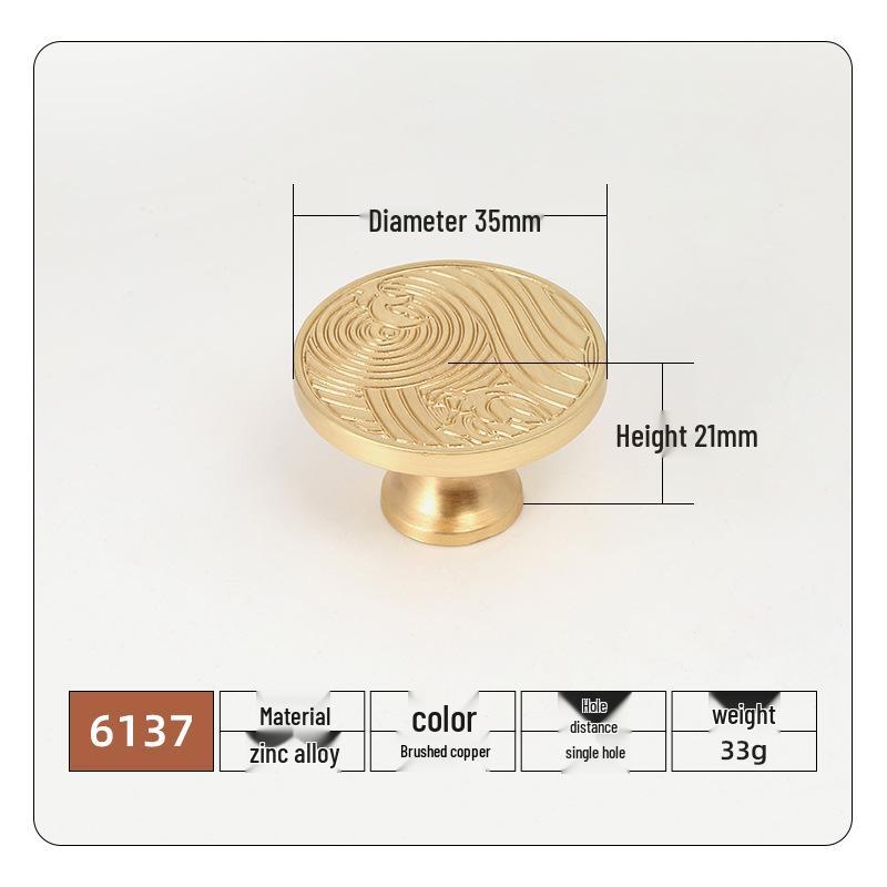 Customized Auspicious Cloud Pattern Zinc Alloy Drawer Handle