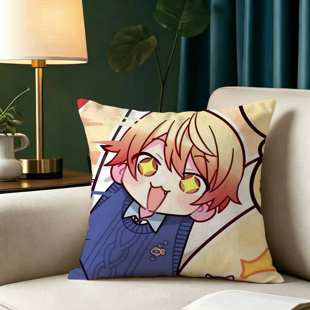 T-Tenma T-Tsukasa Square Double-Sided printed Pillow Case Bedroom Bedside Pillow Sofa Cushion Cover