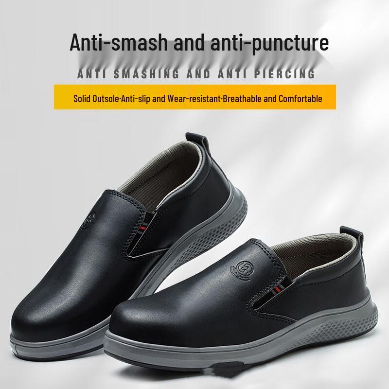 Longchan D802 White Anti-Smash Puncture-Proof Safety Work Shoes