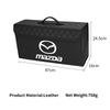 Leather Car Trunk Organizer Box Foldable Sundries Storag Bag With Lid For Mazda 6 3 CX5 5 2 323 CX7 Demio Atenza Axela MX5 RX8