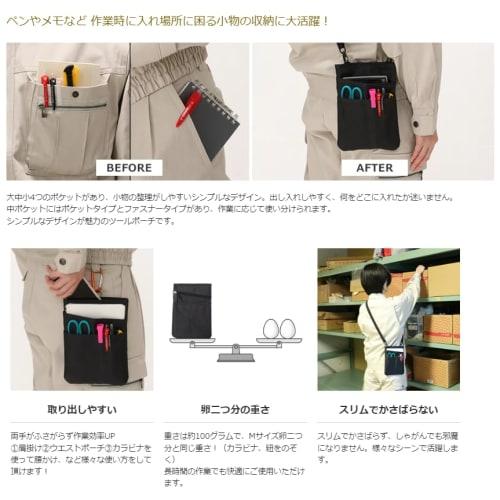 PROTOOLS. "3-Way Lightweight Tool Pouch, Shoulder Pouch, Black, 150D Polypropylene, Approx. 210 X 150mm." Mini Sacoche, 2 Types (Pocket Type/Zippered