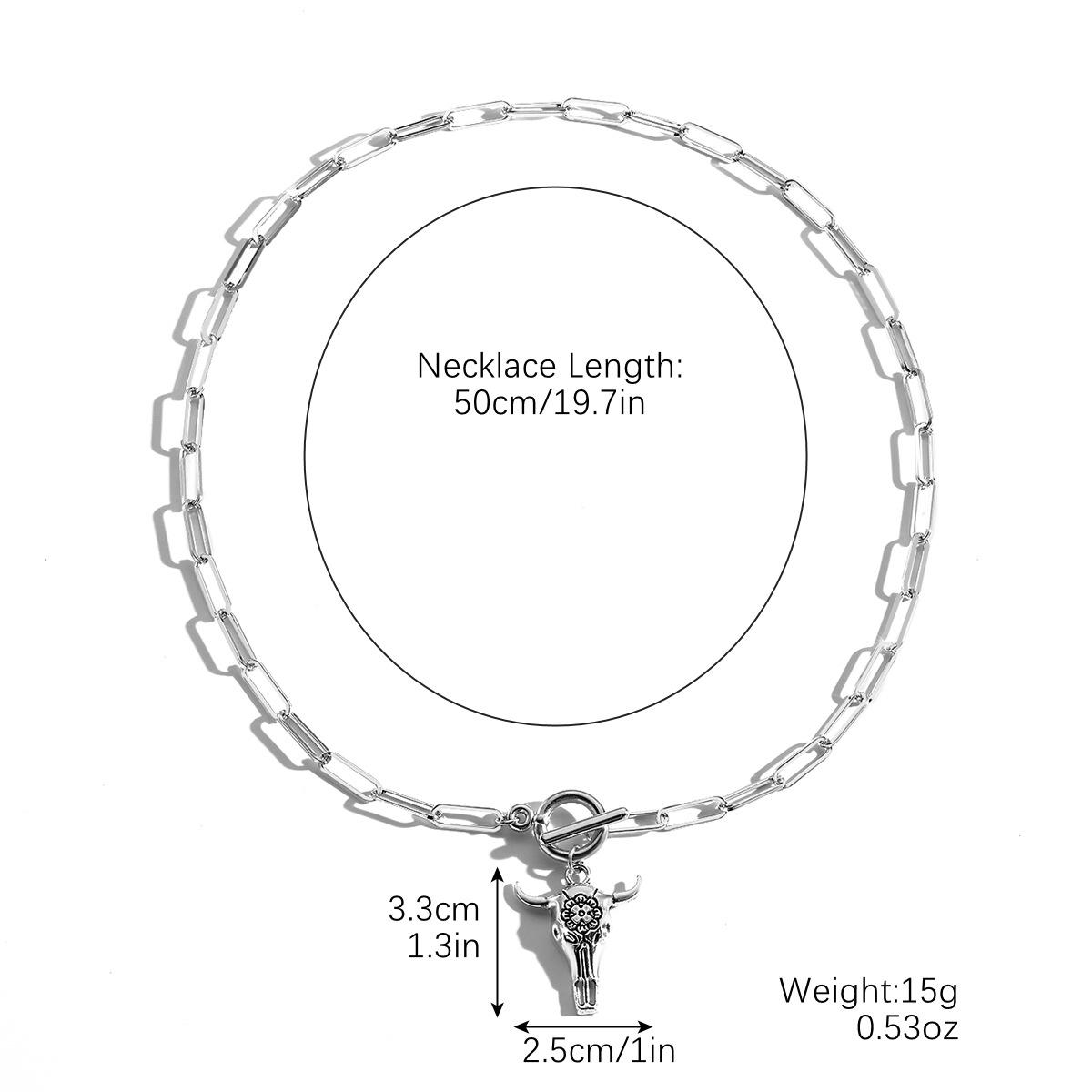 

Ожерелье национальный ветер коровья голова крест ковбой стек Майяра ожерелье Дай Фугу