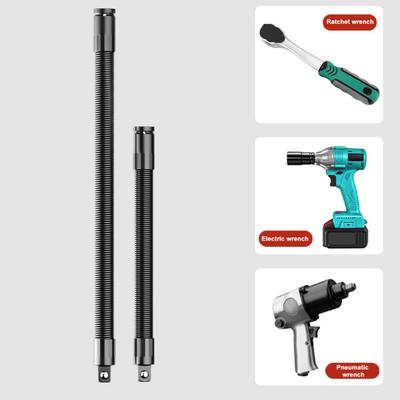 Extensión de Eje Flexible de 1/2 Pulgada Varilla de Conexión Suave Doblable Extensor de Trinquete para Llave de Vasos Reparación Automotriz Mecánica Destornillador Doblable
