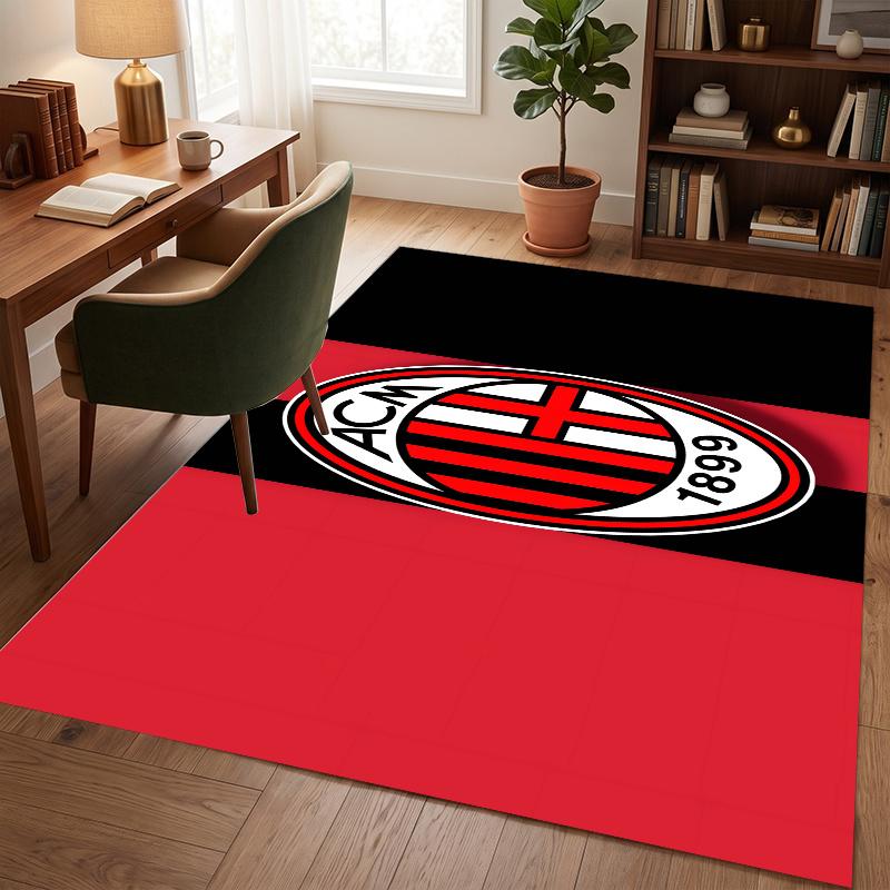 A.C. Milan (64) Office Rug Elegant Floor Rug for Office Living Room Bedroom and Indoor Home Spaces