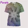 Geometric Dizziness Pattern 3D Printed T-shirt for Summer Fashion Trend Short Sleeved Top Men's Psychedelic Casual Round Neck Streetwear