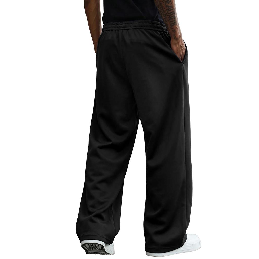 Men's Color Casual Wide Leg Loose Fit Sweatpants